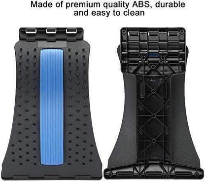 Adjustable Back Stretcher for Spine Pain Relief & Posture Support (Blue)