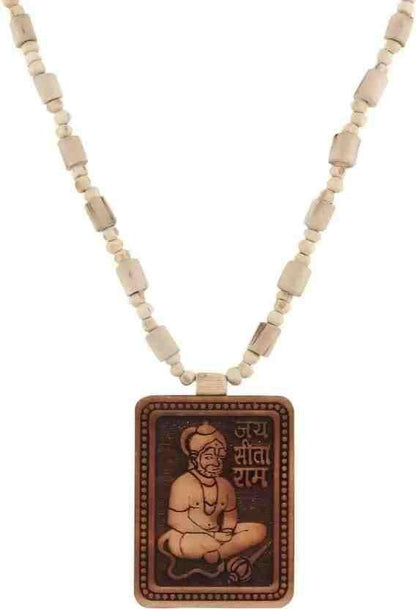 Tulsi Kanthi Mala with Hanuman Ji Sita Ram Locket Set(Pack Of 2)